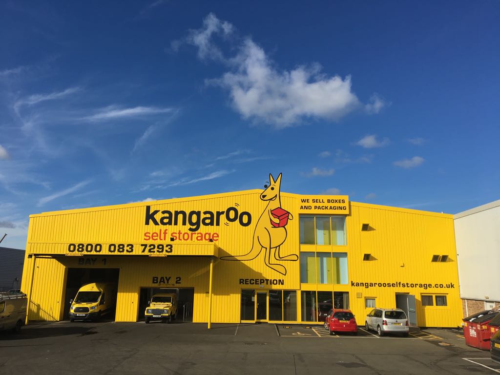 Image of the kangaroo self storage building exterior in Edinburgh