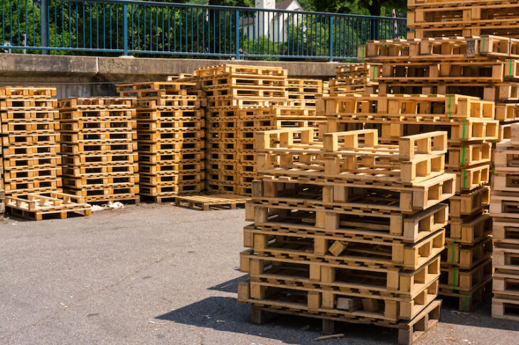 stacks of pallets