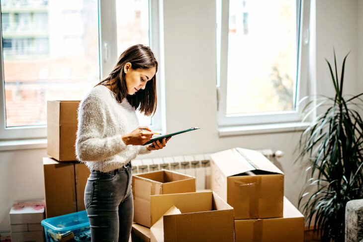 student checking accommodation inventory