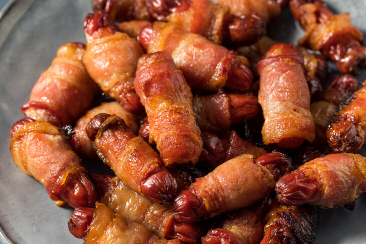 Pigs in blankets in a bowl